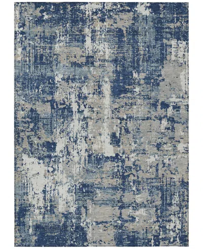 Addison Chantille Machine Washable Acn1008 9'x12' Area Rug In Navy