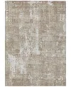 Addison Chantille Machine Washable Acn1008 9'x12' Area Rug In Taupe