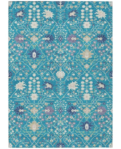 Addison Chantille Machine Washable Acn1009 10'x14' Area Rug In Teal