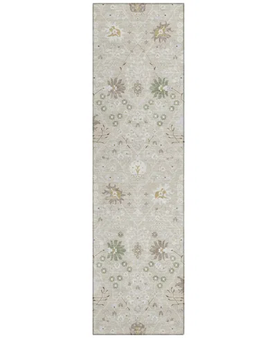 Addison Chantille Machine Washable Acn1009 2'3"x7'6" Runner Area Rug In Beige