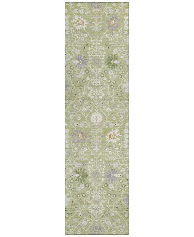 Addison Chantille Machine Washable Acn1009 2'3"x7'6" Runner Area Rug In Grass