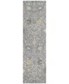 Addison Chantille Machine Washable Acn1009 2'3"x7'6" Runner Area Rug In Gray