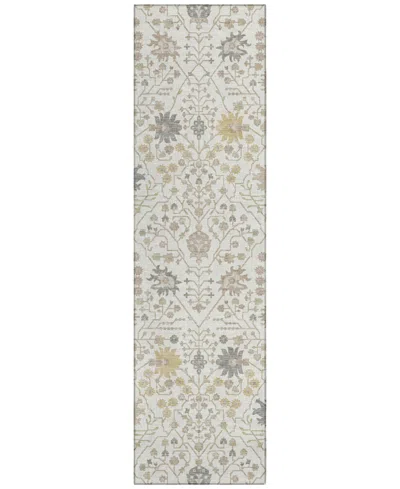 Addison Chantille Machine Washable Acn1009 2'3"x7'6" Runner Area Rug In Ivory