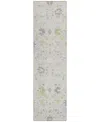 Addison Chantille Machine Washable Acn1009 2'3"x7'6" Runner Area Rug In Silver