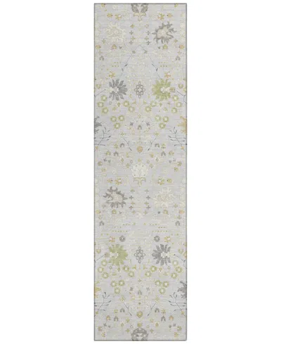 Addison Chantille Machine Washable Acn1009 2'3"x7'6" Runner Area Rug In Silver
