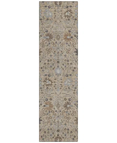 Addison Chantille Machine Washable Acn1009 2'3"x7'6" Runner Area Rug In Taupe
