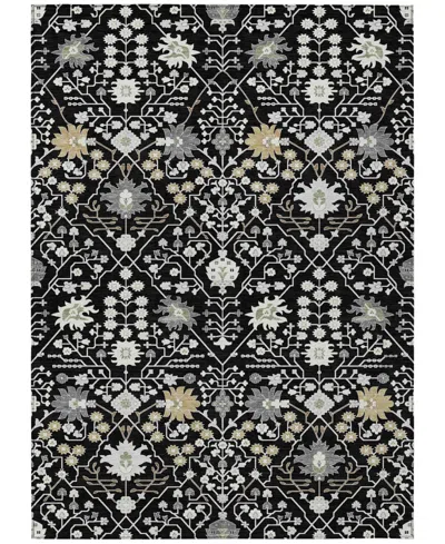 Addison Chantille Machine Washable Acn1009 2'6"x3'10" Area Rug In Black
