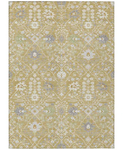 Addison Chantille Machine Washable Acn1009 2'6"x3'10" Area Rug In Gold