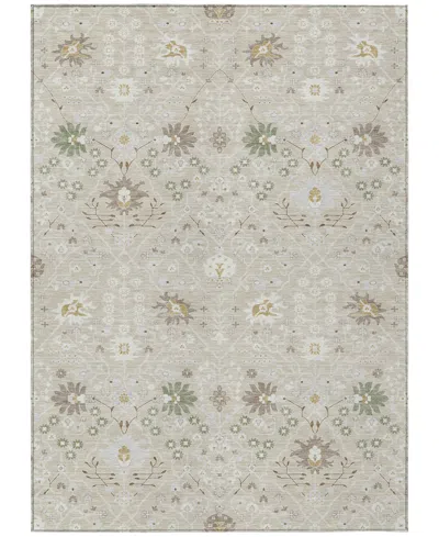 Addison Chantille Machine Washable Acn1009 5'x7'6" Area Rug In Beige