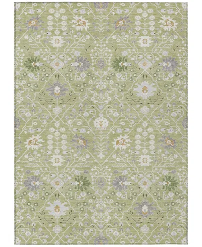Addison Chantille Machine Washable Acn1009 5'x7'6" Area Rug In Grass