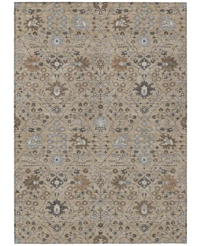 Addison Chantille Machine Washable Acn1009 5'x7'6" Area Rug In Taupe