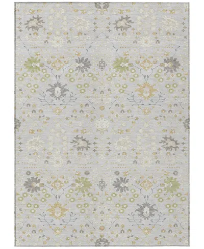 Addison Chantille Machine Washable Acn1009 8'x10' Area Rug In Silver