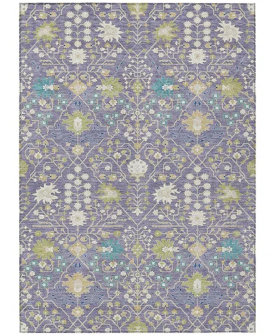 Addison Chantille Machine Washable Acn1009 9'x12' Area Rug In Lavender