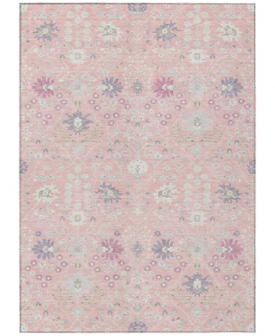 Addison Chantille Machine Washable Acn1009 9'x12' Area Rug In Pink
