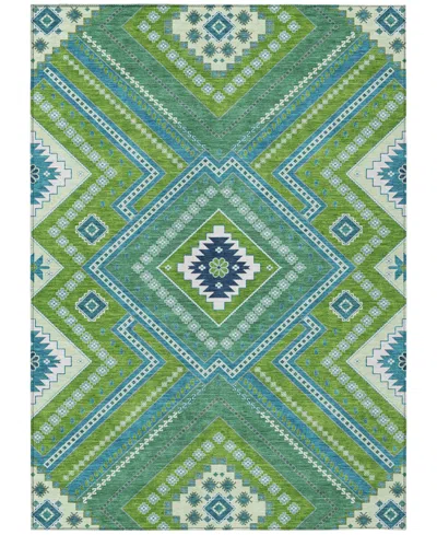Addison Chantille Machine Washable Acn1010 10'x14' Area Rug In Lime