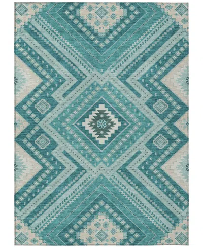 Addison Chantille Machine Washable Acn1010 10'x14' Area Rug In Teal