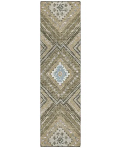 Addison Chantille Machine Washable Acn1010 2'3"x7'6" Runner Area Rug In Beige