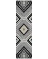 Addison Chantille Machine Washable Acn1010 2'3"x7'6" Runner Area Rug In Black