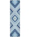 Addison Chantille Machine Washable Acn1010 2'3"x7'6" Runner Area Rug In Navy