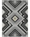 Addison Chantille Machine Washable Acn1010 3'x5' Area Rug In Black