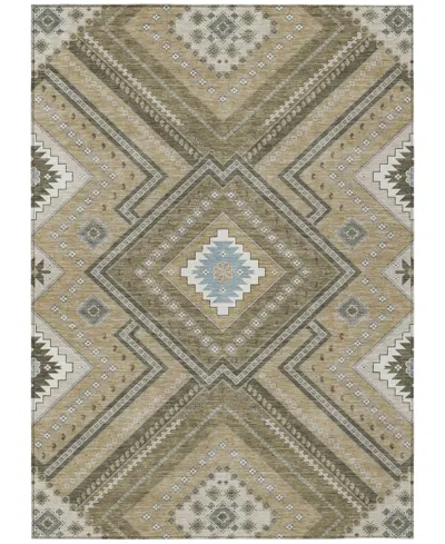 Addison Chantille Machine Washable Acn1010 5'x7'6" Area Rug In Beige