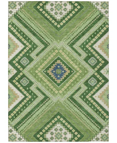 Addison Chantille Machine Washable Acn1010 5'x7'6" Area Rug In Green