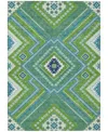 Addison Chantille Machine Washable Acn1010 8'x10' Area Rug In Lime