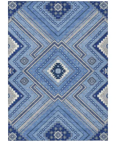 Addison Chantille Machine Washable Acn1010 9'x12' Area Rug In Blue