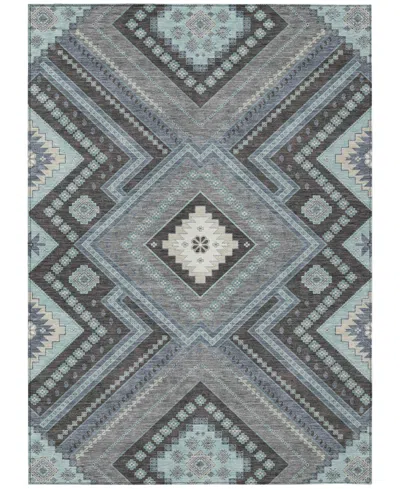 Addison Chantille Machine Washable Acn1010 9'x12' Area Rug In Charcoal