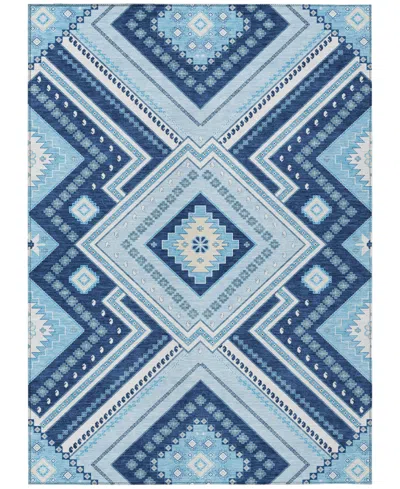 Addison Chantille Machine Washable Acn1010 9'x12' Area Rug In Navy