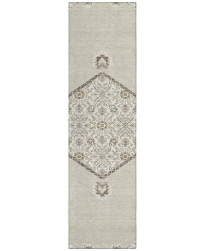 Addison Chantille Machine Washable Acn1011 2'3"x7'6" Runner Area Rug In Beige