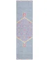Addison Chantille Machine Washable Acn1011 2'3"x7'6" Runner Area Rug In Denim