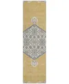 Addison Chantille Machine Washable Acn1011 2'3"x7'6" Runner Area Rug In Gold