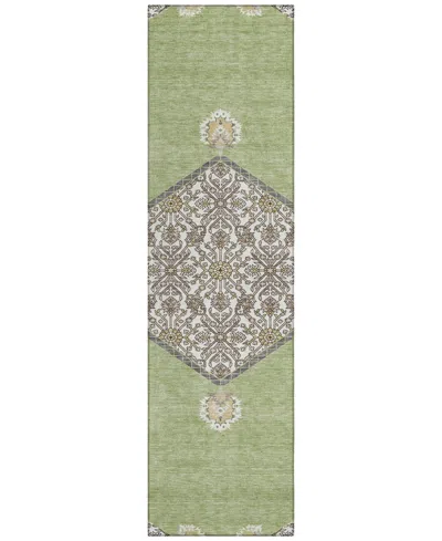 Addison Chantille Machine Washable Acn1011 2'3"x7'6" Runner Area Rug In Grass