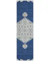 Addison Chantille Machine Washable Acn1011 2'3"x7'6" Runner Area Rug In Navy