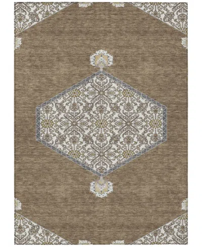 Addison Chantille Machine Washable Acn1011 2'6"x3'10" Area Rug In Brown