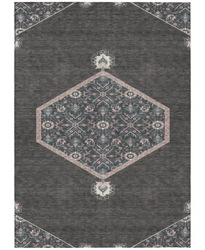 Addison Chantille Machine Washable Acn1011 2'6"x3'10" Area Rug In Charcoal