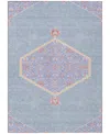 Addison Chantille Machine Washable Acn1011 2'6"x3'10" Area Rug In Denim