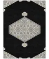 Addison Chantille Machine Washable Acn1011 3'x5' Area Rug In Black