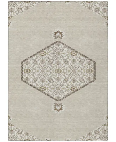 Addison Chantille Machine Washable Acn1011 5'x7'6" Area Rug In Beige