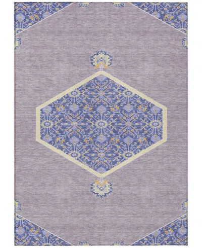 Addison Chantille Machine Washable Acn1011 5'x7'6" Area Rug In Lavender