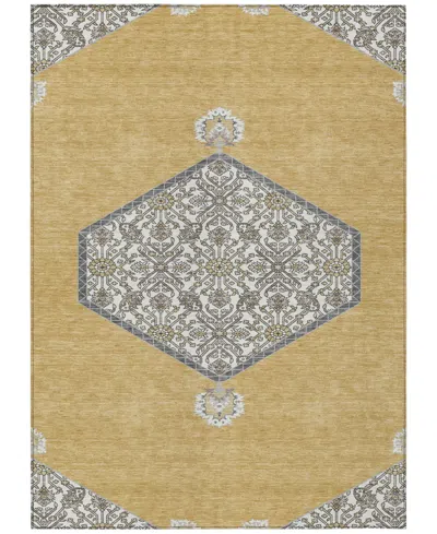 Addison Chantille Machine Washable Acn1011 8'x10' Area Rug In Gold