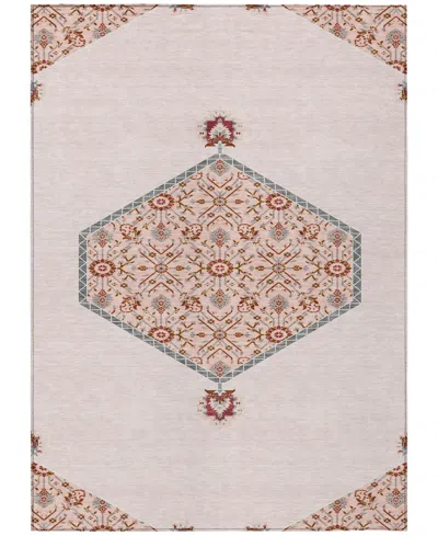 Addison Chantille Machine Washable Acn1011 8'x10' Area Rug In Pink