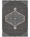 Addison Chantille Machine Washable Acn1011 9'x12' Area Rug In Charcoal