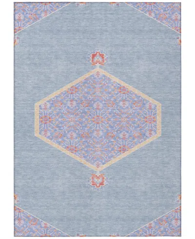 Addison Chantille Machine Washable Acn1011 9'x12' Area Rug In Denim