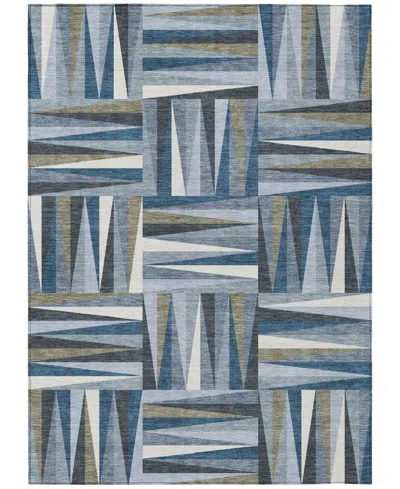 Addison Chantille Machine Washable Acn1012 10'x14' Area Rug In Denim
