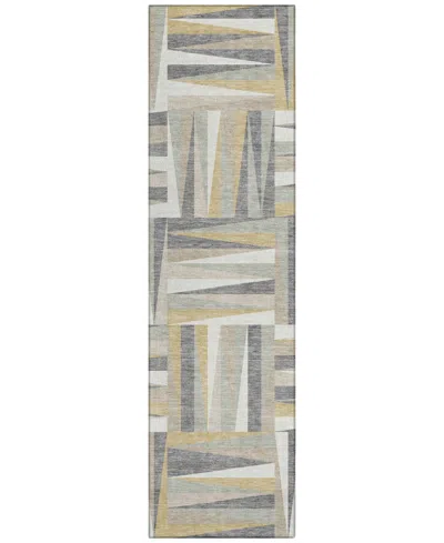 Addison Chantille Machine Washable Acn1012 2'3"x7'6" Runner Area Rug In Beige
