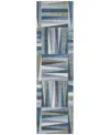 Addison Chantille Machine Washable Acn1012 2'3"x7'6" Runner Area Rug In Denim