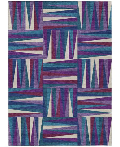 Addison Chantille Machine Washable Acn1012 2'6"x3'10" Area Rug In Purple