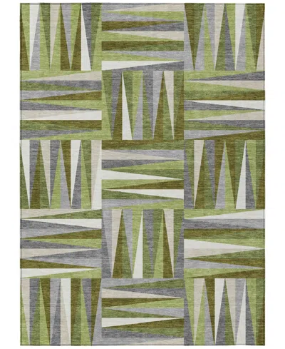 Addison Chantille Machine Washable Acn1012 5'x7'6" Area Rug In Green